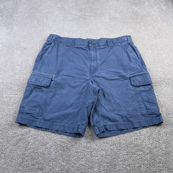 LL Bean Shorts Mens 40 Blue Tropic Weight Cargo Utility Natural Fit Outdoors - Picture 1 of 10